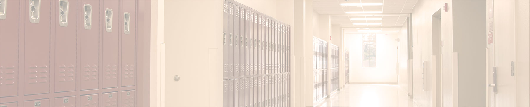 high school hallway with lockers