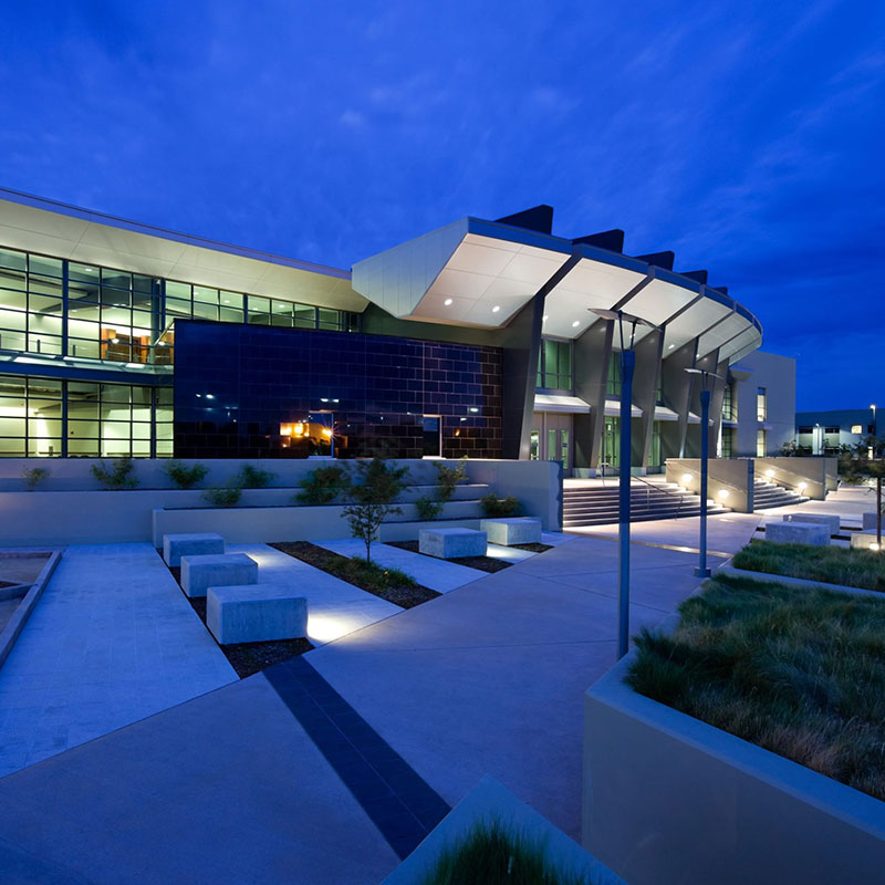 Roseville Courthouse at Night