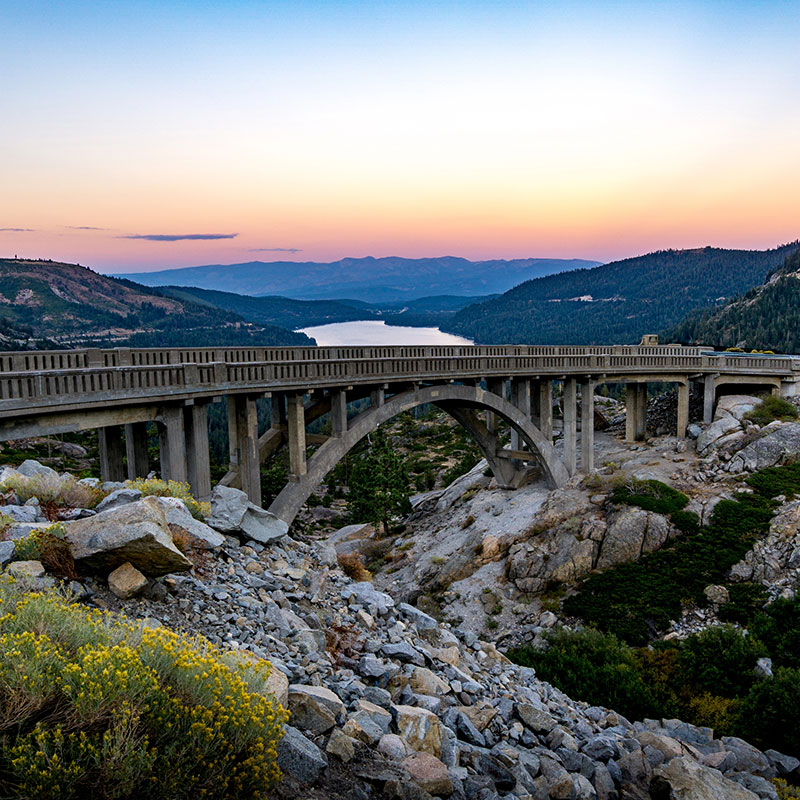 Rainbow Bridge & Donner Lake